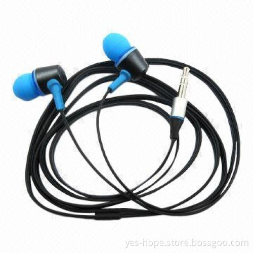 Fashionable Blue In-ear Headset with RoHS for Mobile Phone/Smartphone/Mp3